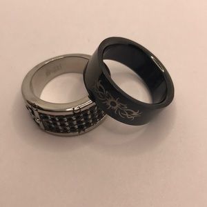 Midnight Black Rings Set!!